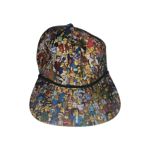 Other - Vintage The Simpsons Hat Snapback Trucker Hat All Characters All Over Print